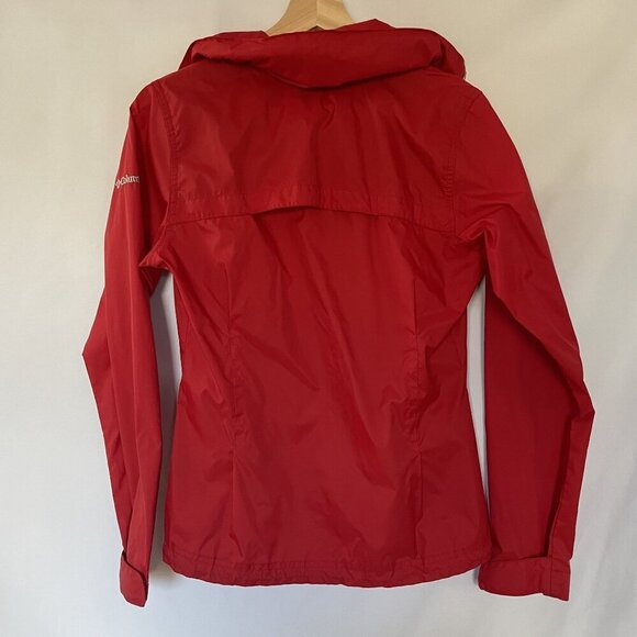 Columbia Womens XS Red Windbreaker Jacket With Miami University Logo - Picture 8 of 9